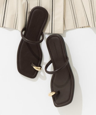 【CLASSY.6月号掲載/蛯原友里さん着用】ビジュー フラット サンダル